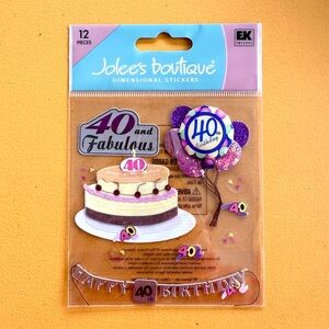 Jolee's Boutique Happy 40th Birthday Party Scrapbooking Stickers Crafting Craft